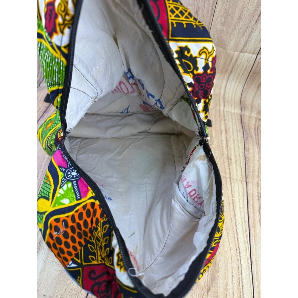 Handmade backpack features